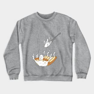 flying butter bread Crewneck Sweatshirt